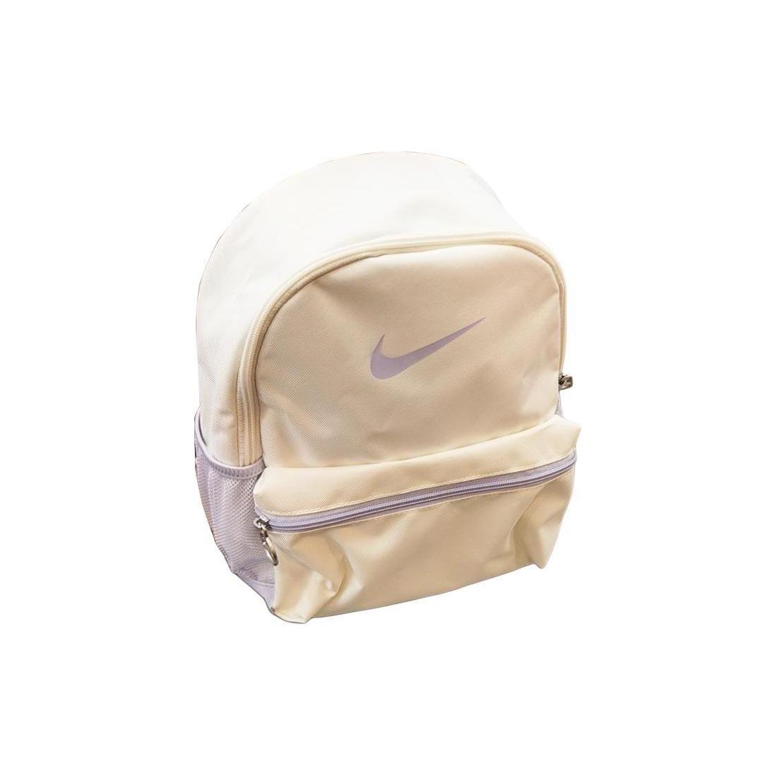 Nike Sports Casual Logo Polyester Backpack Regular Women Backpack White Purple FZ7222-133 White Purple New Color