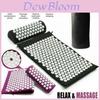 Yoga Acupressure Base Massage Mat  Pillow Spiky Pain Stress Soreness Relax Body