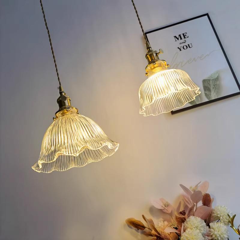 Home Decor Vintage Glass Pendant Lights For Kitchen Island Interior Antique Hanging Ceiling Lamps Nordic Suspensions Luminaire
