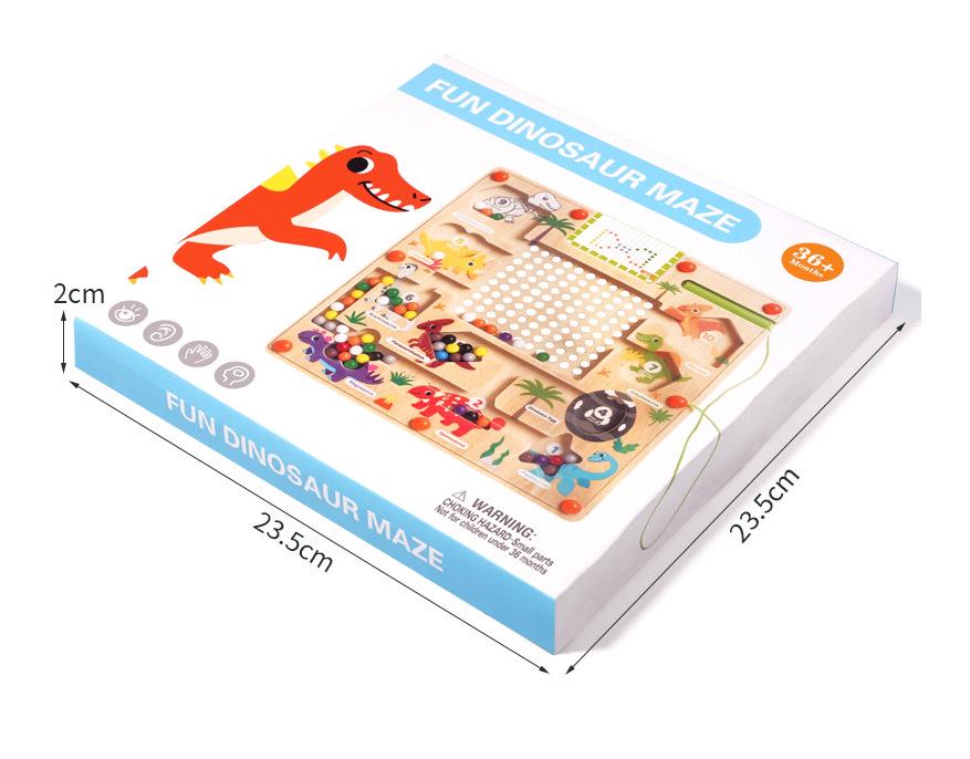 Wooden Marble Run Maze Toy for Early Childhood Education