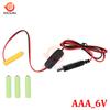 Universal 1/1.1/6V AA LR6 Battery 1V AAA Battery Eliminator USB Power Supply Cable With Switch for Electric Toys LED Lights