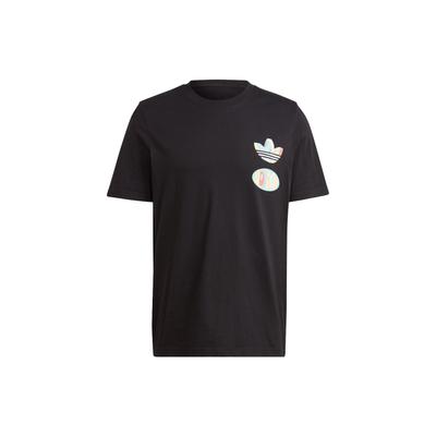 Originals Trefoil Enjoy Graphic Tee Cartoon Letter Logo Print Sport Short Sleeve T-Shirt Men Tops Black IT8183
