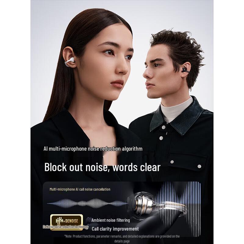 Saina F30 2025 Open-Ear Clip Bluetooth Headphones