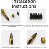 Wooden Handle Belt Hole Puncher 6 Tips Size Automatic Punching Tool Screw Punch  Wristband