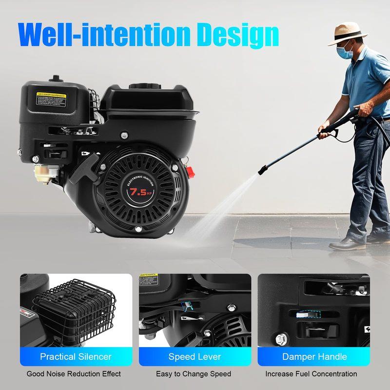 7.5HP 212CC 4-Stroke Engine 3600rpm for Go-Kart, Water Pump, Machinery