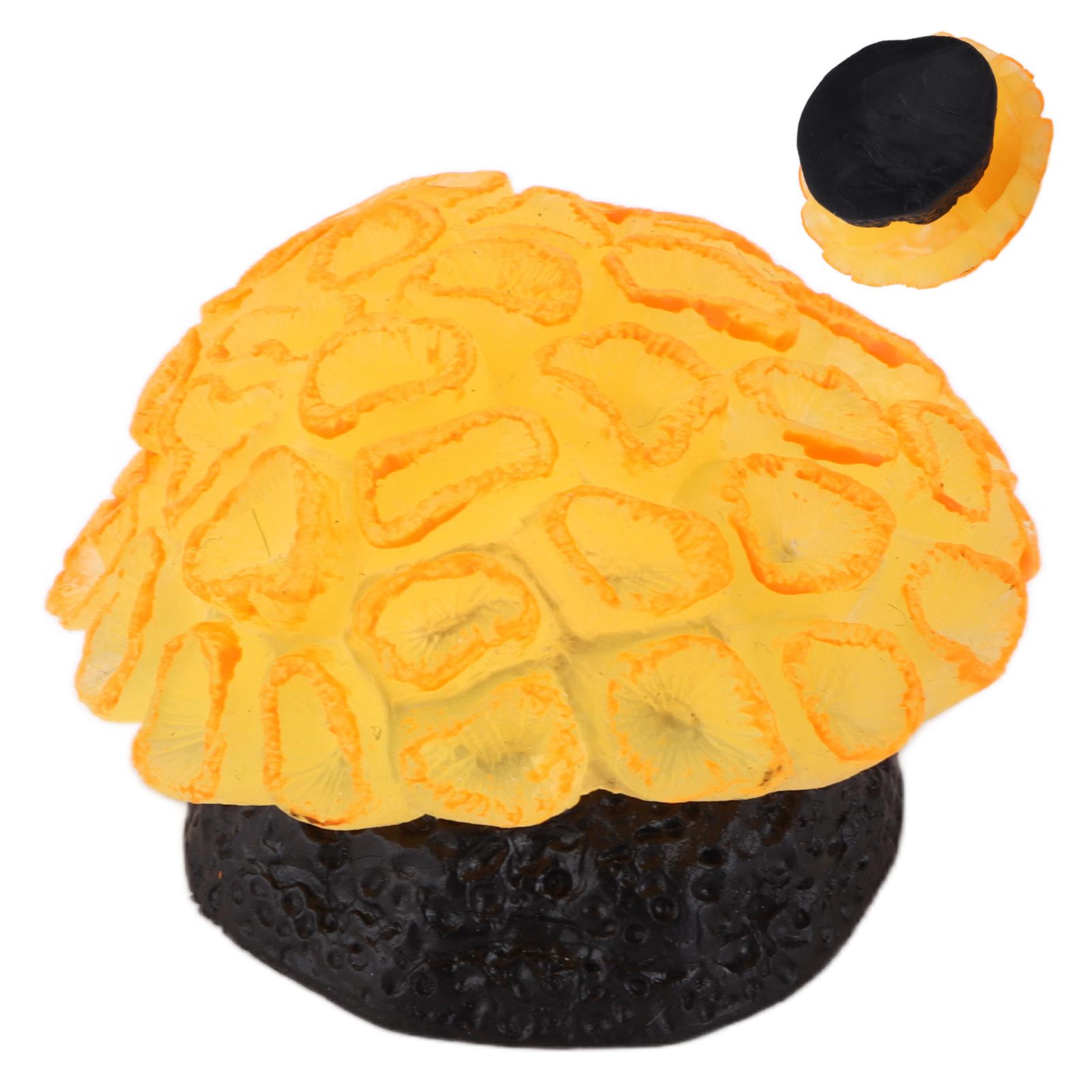 

Polyresin Coral Ornaments Lifelike Silicone Sawgrass Coral for Fish Aquarium Decorations