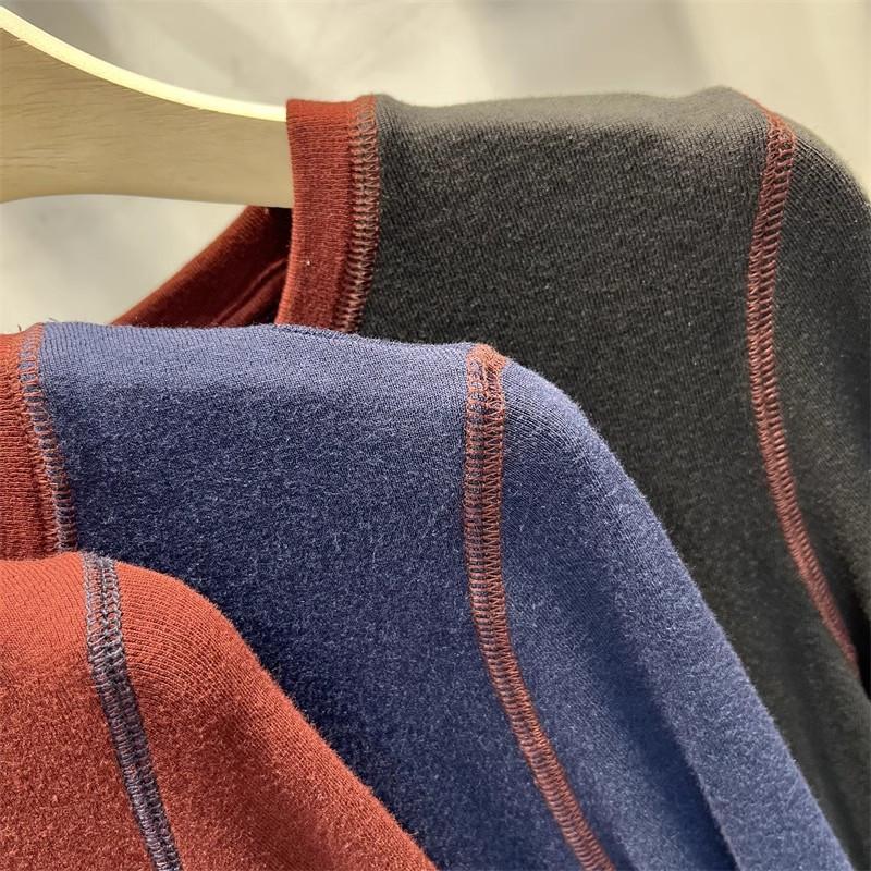 Sweatshirt for Women Autumn Winter Thickened Warm Stretchy Long Sleeve Oversize Tops