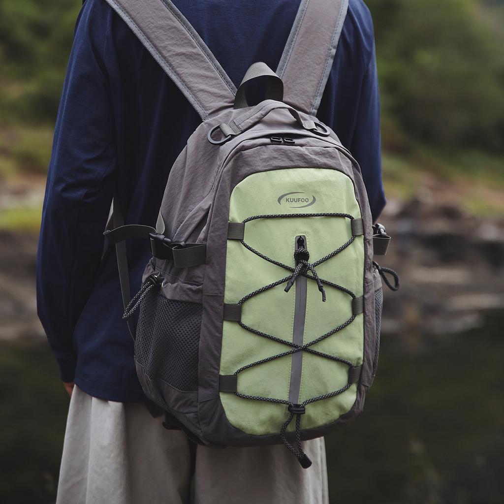 Schoolbag Mori ins new high-value fresh contrasting splicing backpack couple lightweight mountaineering hiking backpack