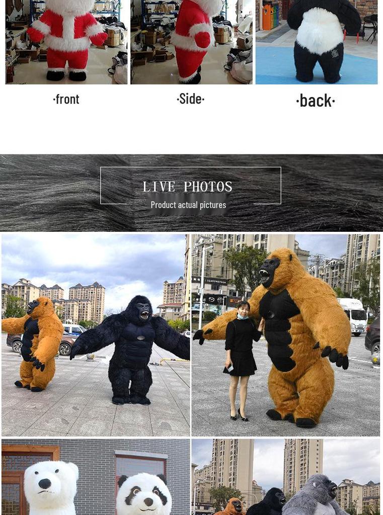 Inflatable King Kong and Gorilla Mascot Costume for Performances