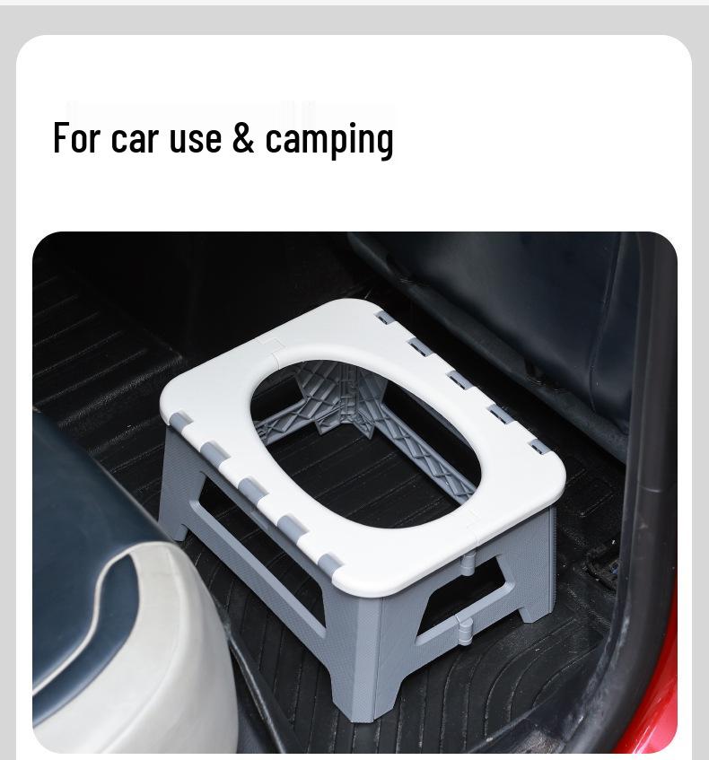 Portable Odor-Proof Folding Camping Toilet for Adults