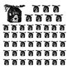 Clear Plastic Snack Pouches for Retail 48 Pcs Halloween Candy Bags, Kids Trick or Treat Goodie Cute Rabbit Portable Bags School Events Ear Small Gift