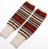 Women Bohemian Thick Knit Wool Leg Warmers Stretchy Patterned Winter Boot Socks Long Sleeve Leggings Covers