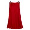 Whim Gazette WGZ1041501A0003 Red silk flare skirt skirt 36 RedUsed