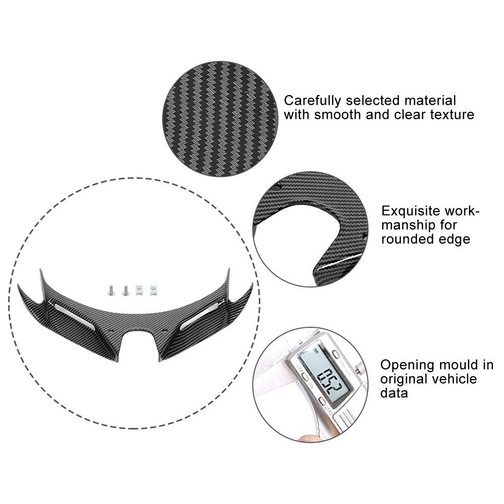 Carbon Fiber Style Front Fairing Aerodynamic Wing Cover Fits for 250 400 18‑20