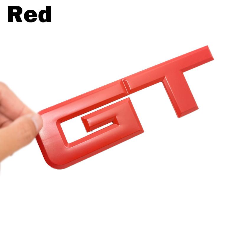OTOKIT 3D Gt Logo Metal Badge Emblem Car Sticker Fashion Car Decor Sticker for Mustang Focus Mk 1 2 3 7 Mondeo Car Styling