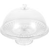 Cake Stand With Dome Clear High Foot For Wedding Party Dessert Display Cake Serving Tray Fruit Snack Plate Bakery Display