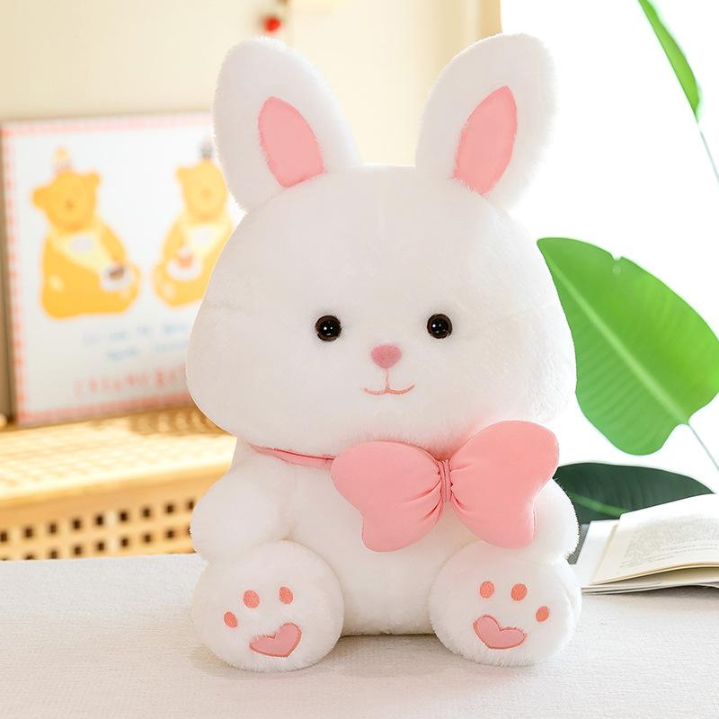 

Bread Angel White Rabbit Plush Toy Doll Birthday Gift Children Toys Home Ornament Unzip Soothing 35cm