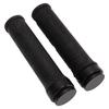 2 Pcs Handlebar Grips Shockproof Anti Slip Texture Soft Comfortable Black Mountain Bike Grips for