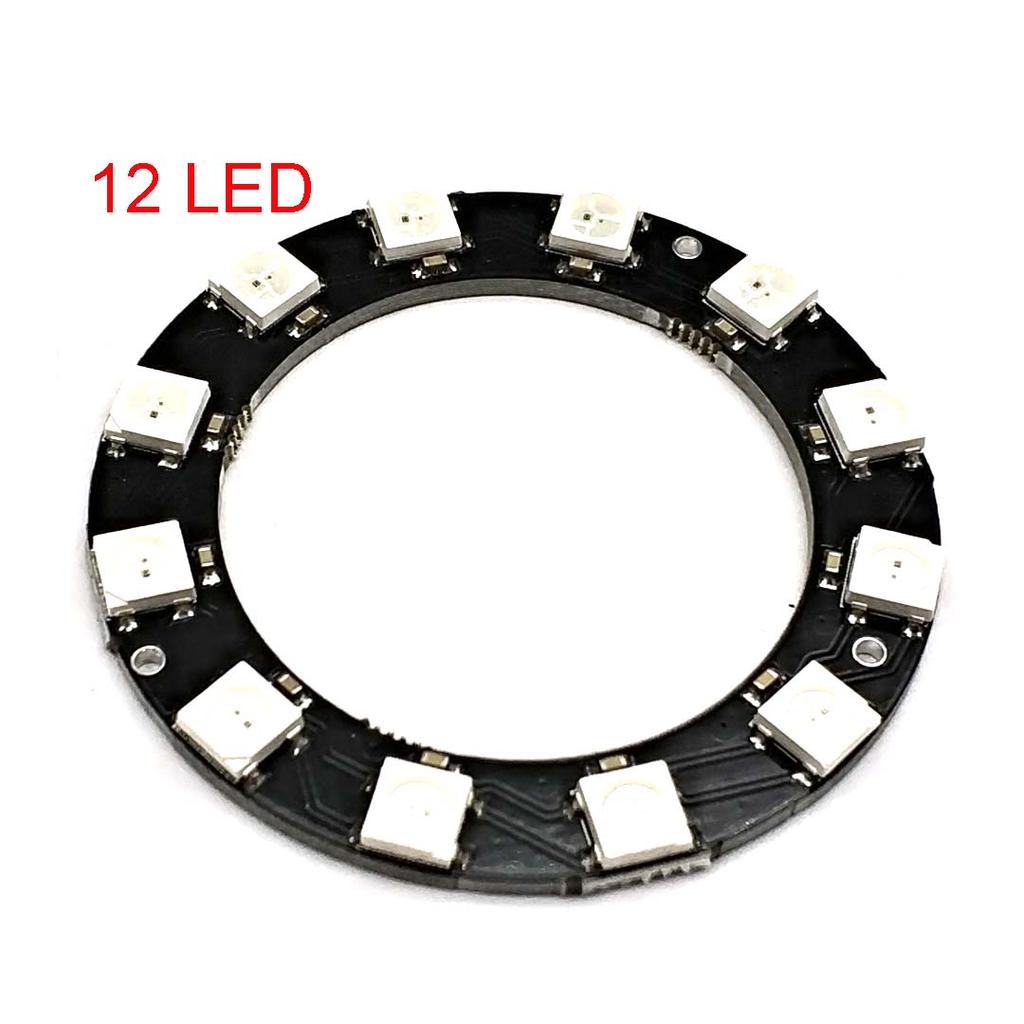 WS2812 Led Digital Panel Matrix Flexible Screen 1 4 8 12 16 24 64-Bit 5050 RGB WS2812 Ring Individually Addressable Pixels