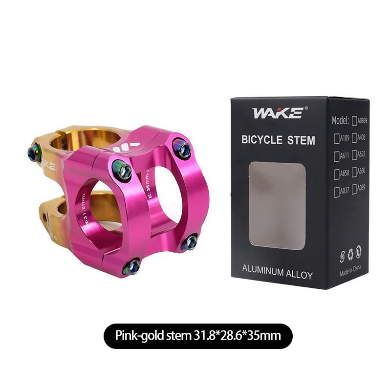 Wake Mtb Power Stem Road Bike Mountain Bicycle Bridge Short Power 31.8mm 35mm Road Handlebar Table Adjustable Stem Riser Cycling