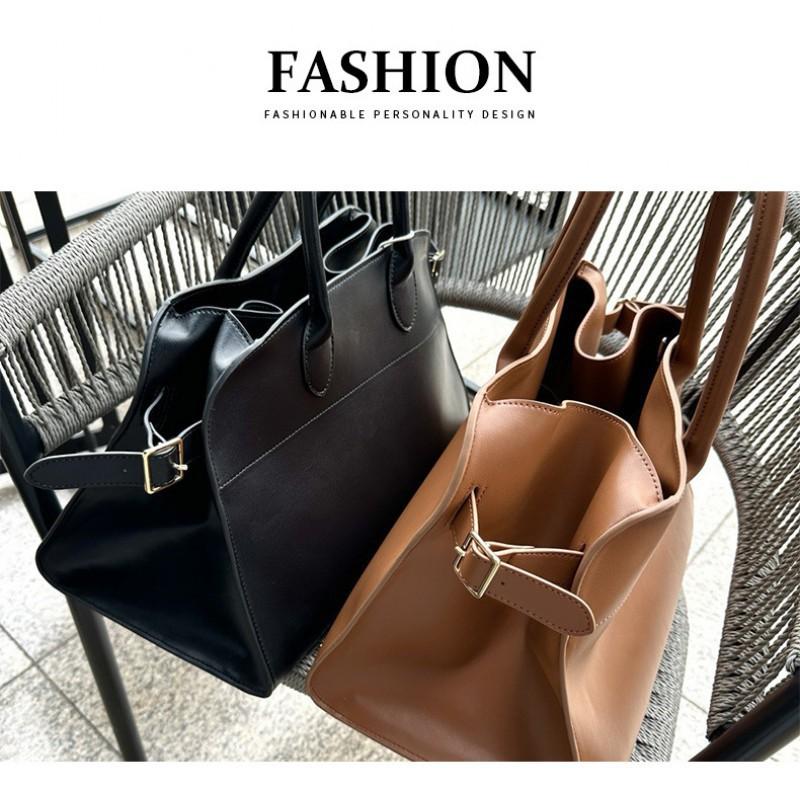 High-quality Niche Cowhide Bag Tote Women's 2024 Leather Large-capacity Commuting Handbag