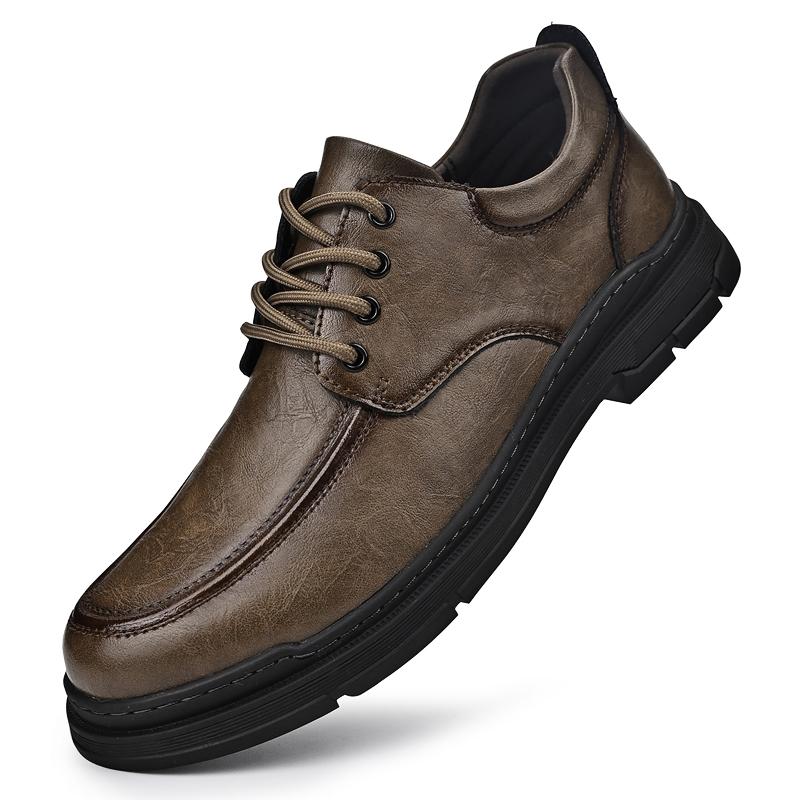 Fashion Handmade Men's Leather Shoes Retro Classic Luxury Style Leisure Business Office Dress Up Party Elegant Adult Shoes Black
