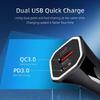Portable 38W Double  USB Car Chargers Plastic Vehicle Chargers Simple Operate for Safe & Efficient Multiple Device Charg