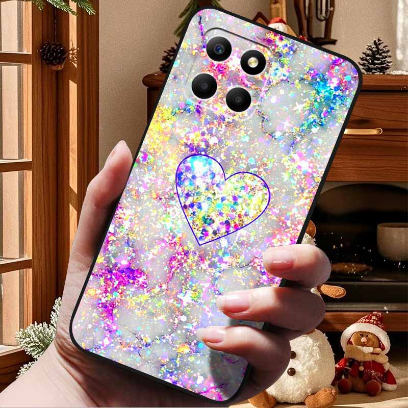 Für Honor 70 Lite Hülle Weiches TPU Silikon Bemalte Katze Schwarze Rückabdeckungen Für Huawei Honor70 Lite RBN-NX1 Hüllen Honor 70Lite 5G Tasche