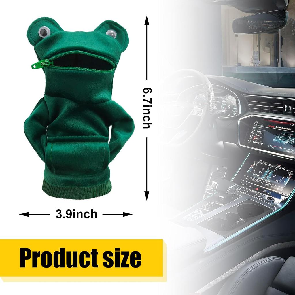 Car Gear Shift Cover, Fashionable Mini Shark Gear Shifter Stick Hoodie, Funny Winter Warm Gear Shift Knob Sweater Protector, Universal Interior Decor