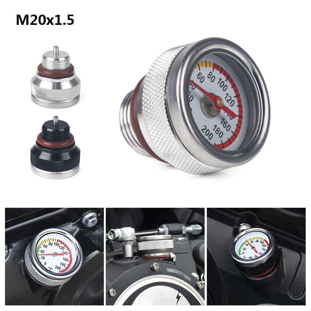 M20x1.5 מד שמן לאופנוע מד טמפרטורת שמן מד טמפרטורת מנוע אביזרים עבור Haojue TR300 / Harley-davidson X350