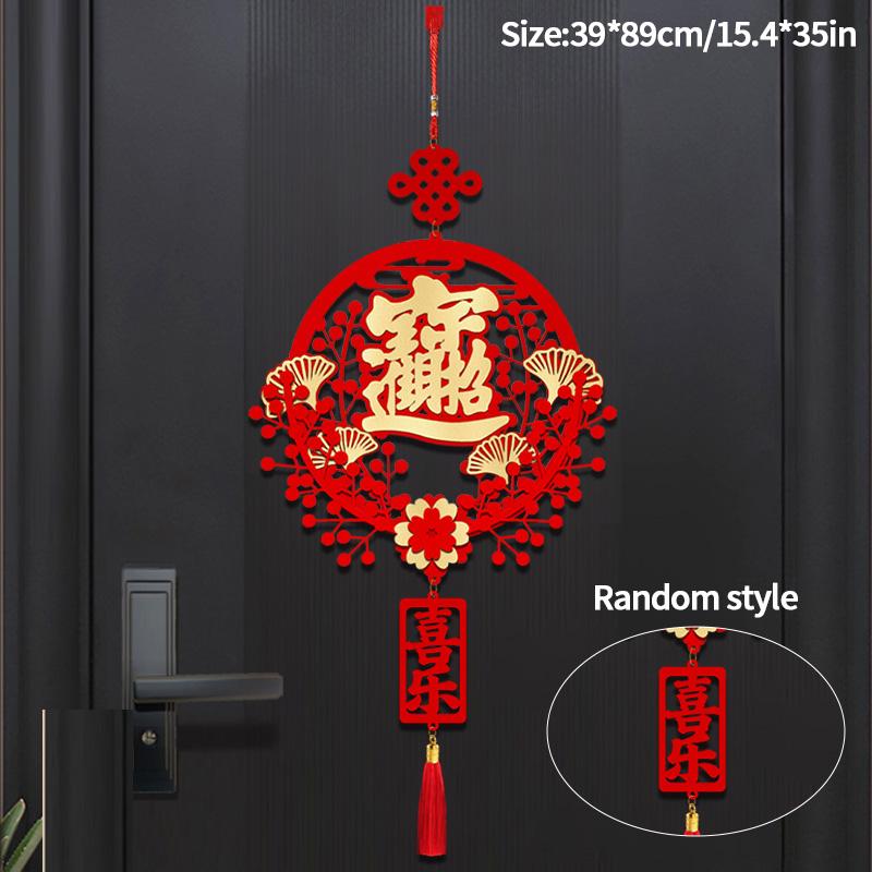 2026 Chinese Spring Festival Lucky Decor The Year of Hores Door Hanging Pendants Chinese New Year Home Party Supplies
