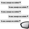 Rearview Mirror Decal 5 Pieces Spanish Motivational Interior Mirror Decals Waterproof Decorative Cute Stickers 4 Inches For Car
