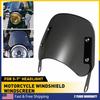 Motorcycle Windshields Front Windscreenn Bracket Mount For 5-7" Black