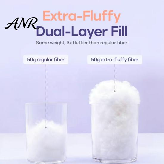 Comfortable Head Cushion Puff Cooling Pillow, Soft Breathable Quilted Sleeping Machine Ventilated Sleep Pillow Washable, Fluffy Cloud-like for
