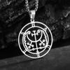 Stainless Steel Christian Eucharist Halo Grape Juice Cross Necklace Men Women Catholic Holy Spirit Church Jewelry