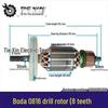 Rotor Boda 0816 pentru bormașină electrică - Motor mixer de 16 mm, 8 dinți