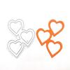 QX2E Heart Cutting Dies Embossing Stencils Cards Decorations Wedding Metal Die Cuts