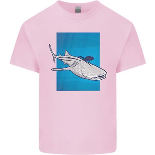 Unisex Shirt Cotton Oversize Large Size A Whale Shark and Scuba Diver Mens Cotton T-Shirt Tee Top