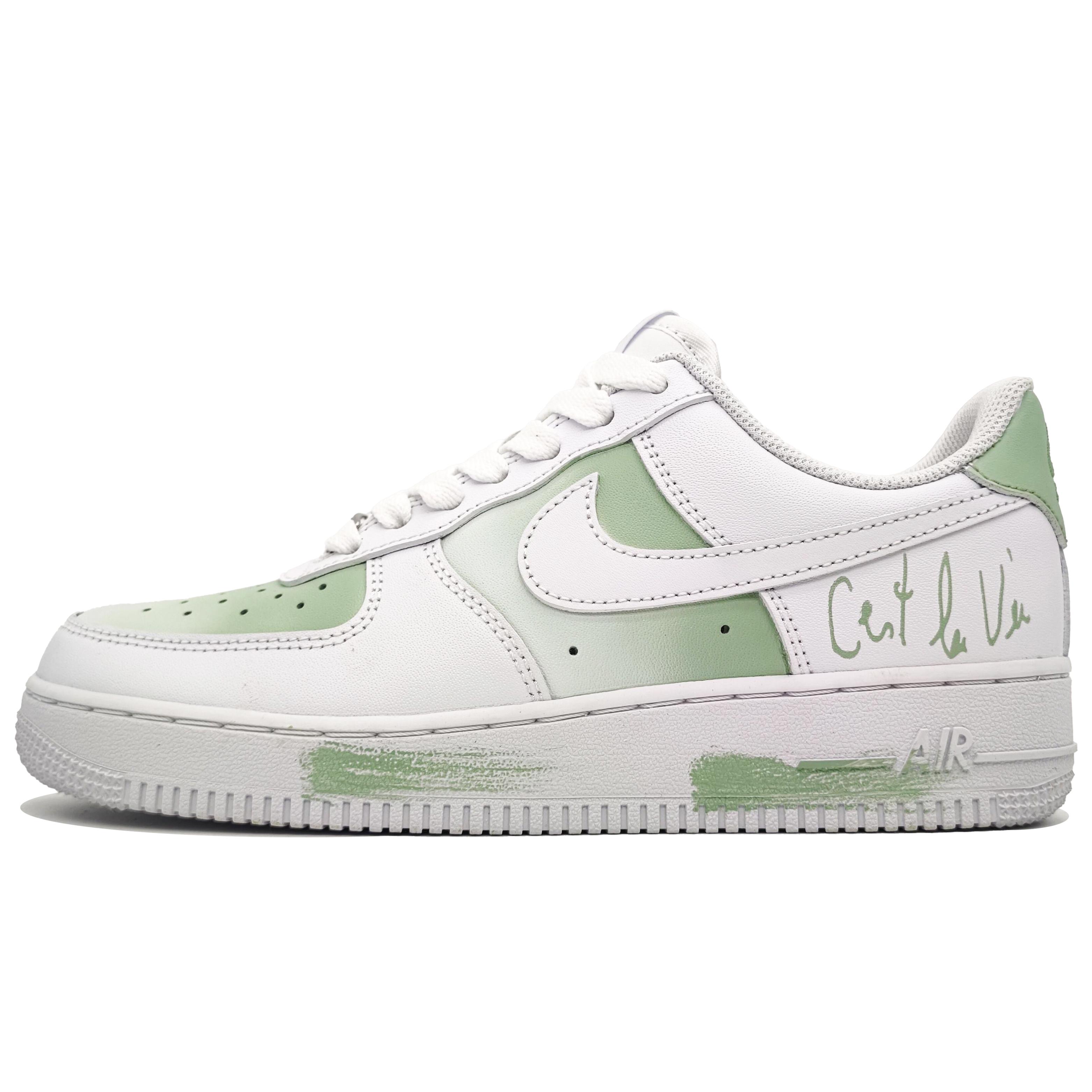 

Nike Air Force 1 Slip Resistant Abrasion Resistant Low top Skateboard Shoes Unisex Mint Green CW2288-111(Team400-) 38