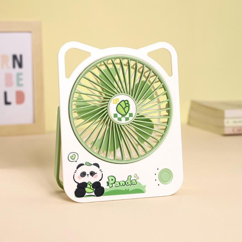 Green Panda Ultra-Thin USB Rechargeable Portable Desk Fan 140*33*175 mm