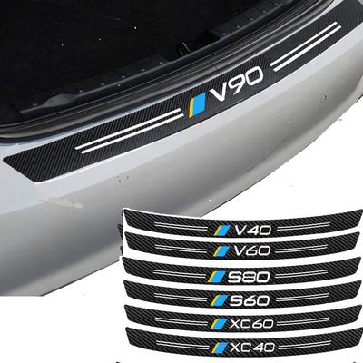 Pegatina Protectora para Parachoques Trasero de Coche para Volvo C30 S60 V50 XC90 XC60 V40 V60 V70 AWD C70 S80 S90 T6 V90 XC40 XC70 S40