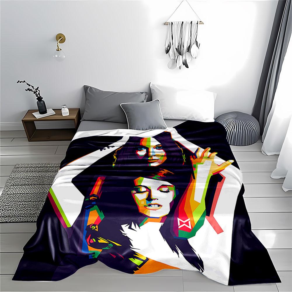 Pop Art Style Women Blanket for all seasons blanket lunch break throw gift