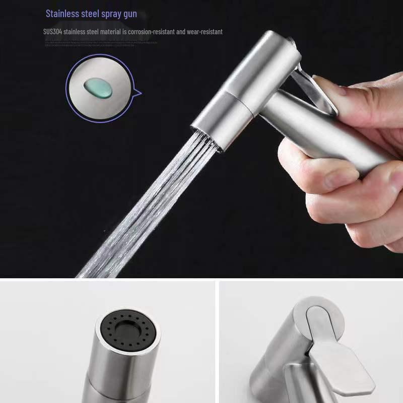 High-Pressure 304 Stainless Steel Bidet and Toilet Sprayer Set