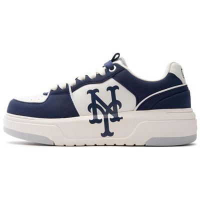Chunky Liner Anti-Slip Wear-Resistant Low-Top Skateboard Shoes Unisex White Blue Sneakers 3ASXCLS3N-09NYS