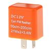 KOZEEY [No Brand Product] Flasher Relay 12V 2 Pin Motorcycle