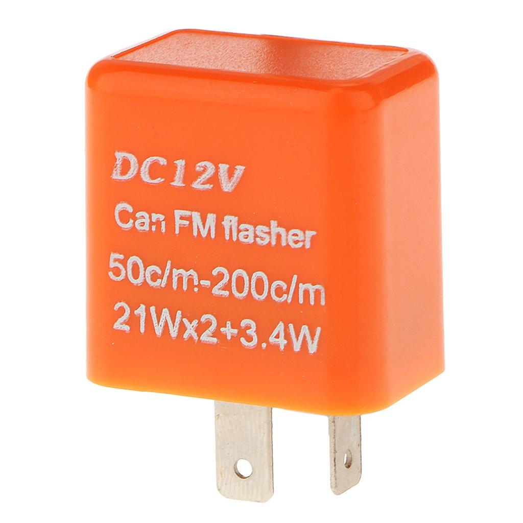 KOZEEY [No Brand Product] Flasher Relay 12V 2 Pin Motorcycle