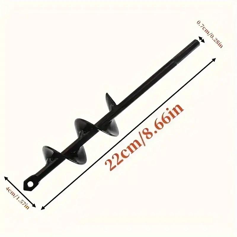 

Garden Auger Spiral Drill Bit Gardening Flower Planter Earth Drill Flower Planting Hole Digger Drill Bit Loose Soil Drill Bit