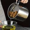 Olla Colador de Aceite de 1.4L Malla Fina Filtrado Rápido con Tapa Acero Inoxidable Contenedor de Almacenamiento de Aceite de Grasa de Tocino para Freír Suministros de Cocina