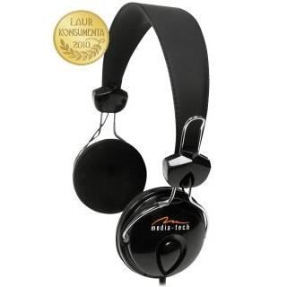 Casque - MEDIA-TECH - PYXIS MT3503 - Filaire - JACK 3,5 MM - Noir