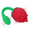 Tail Vibration Tongue Licking Vibrator Vagina Nipple Massager Butt Plug Clitoris Stimulation 2 In 1 Rose Shape
